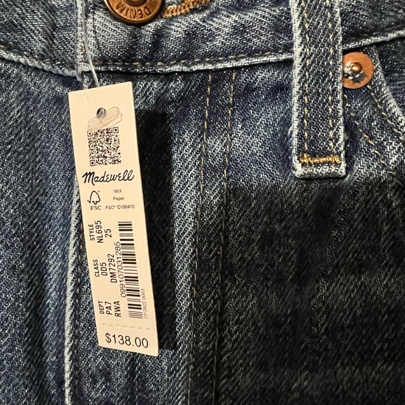 NWT Madewell THE SLOUCHY BOYJEAN W25 - Picture 9 of 9